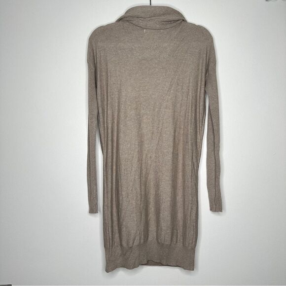 Kaisely Cowl Neck Sweater Dress Tan long sleeve knit size small‎ cotton wool - Picture 4 of 6